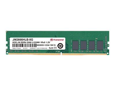 [3125772] TRANSCEND 8Go JM DDR4 2666 U-DIMM 1Rx8