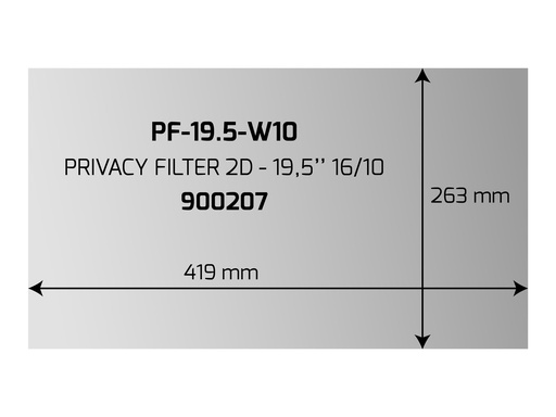 [3138072] PORT DESIGNS PRIVACY FILTER 2D 19.5p