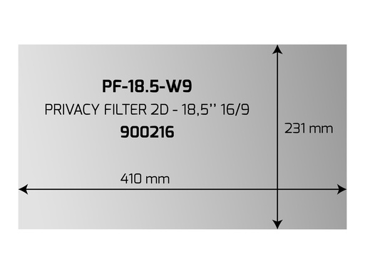 [3138076] PORT DESIGNS PRIVACY FILTER 2D 18.5p