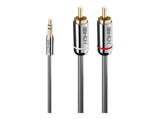 [LINCAB35334] C ble Audio Jack 3.5mm vers RCA, Cromo Line, 2m