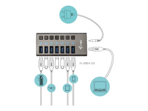 [3372633] I-TEC USB 3.0 Charging HUB 7 Port