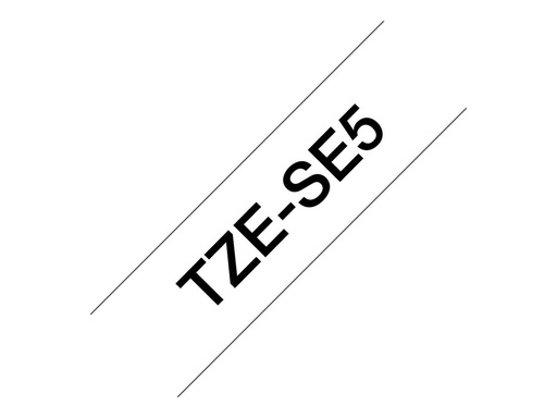 [3389983] Ruban TZeSE5 24mm Noir /  Blanc Laminé sécu.