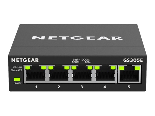 [NETGS305E-100PES] NETGEAR 5-port Gigabit Ethernet Smart