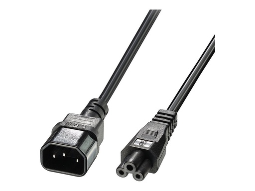 [LINCAB30340] Rallonge SECTEU IEC C14 vers IEC C5 Cloverleaf, 1m