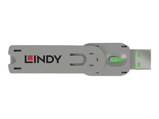 [LINACC40621] Clé pour bloqueur de port USB type A, vert