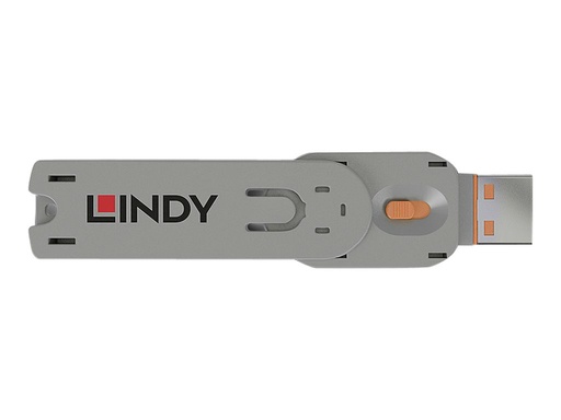 [LINACC40623] Clé pour bloqueur de port USB type A, orange