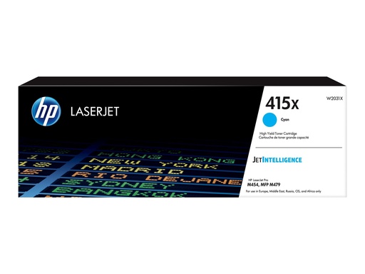 [3431617] HP 415X Cyan LaserJet Toner Cartridge