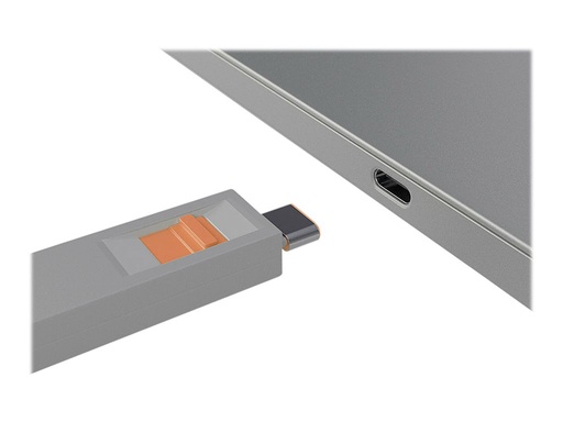 [LINACC40428] Kit bloqueur de port USB Type C avec clé et 4 verrous, orange