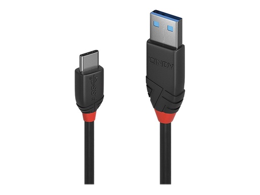 [LINCAB36914] C ble USB 3.2 type A vers C, 10Gbit/s, Black Line, 0.15m