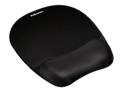 [FELLACC9176501] FELLOWES TAPIS DE SOURIS REPOSE-POIGNET MOUSSE A M MOIRE DE FORME - NOIR