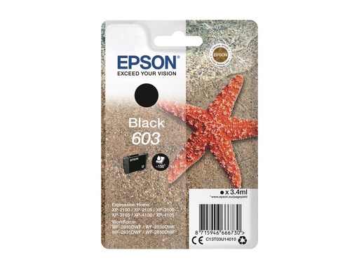 [EPST03U140] EPSON Cartouche Etoile de Mer 603 Black 3,4ml