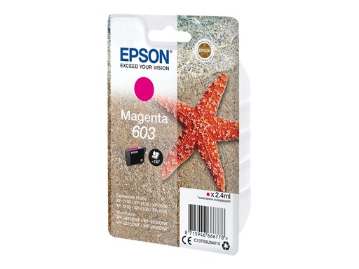 [EPSC13T03U34020] EPSON Cartouche Etoile de Mer 603 Magenta 2,4ml Alarme