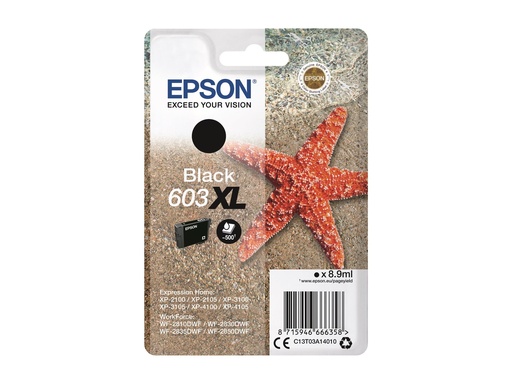 [3517753] EPSON 4LB Singlepack Black 603XL Ink w/s