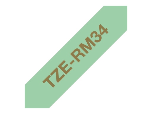 [3553756] Ruban TZERM34 12mm or / vert  tissu non adhésif