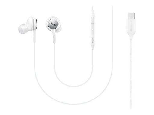 [SAACC356] Ecouteurs intra auriculaires filair Cable tissu Blanc Sound by AKG, USB type C S