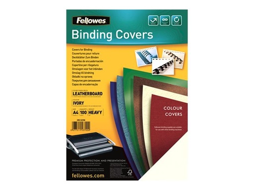 [FELLACC5370004] Fellowes DELTA COVER A4 IVORY 100PK (FSC) 5370004