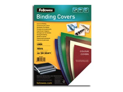 [FELLACC5370405] Fellowes A4 LEATHERBOARD COVERS BLACK 100PK (FSC) 5370405