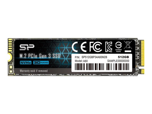 [3750784] SILICON POWER SSD P34A60 512Go M.2 PCIe