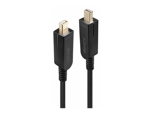 [LINCAB38484] C ble Mini DisplayPort 1.4 Hybride Fibre Optique, connecteurs DP fournis, 50m