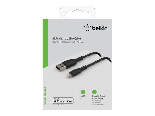 [3820814] BELKIN Cable USB-A vers Lightning 2m