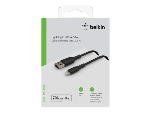 [3820816] BELKIN Cable USB-A vers Lightning 3m