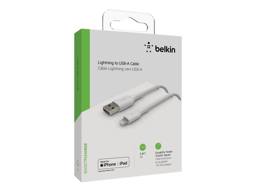 [3820821] BELKIN Câble tressé Lightning USBA 1m