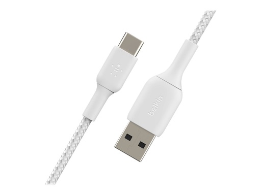 [3820860] BELKIN Câble tressé USBA USBC 0.15m blan
