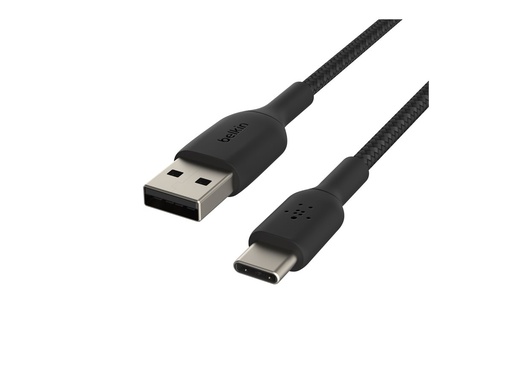 [3820862] BELKIN Câble tressé USB-A USB-C 1m noir