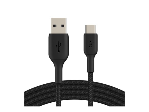 [3820872] BELKIN Câble tressé USB-A USB-C 3m noir