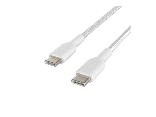 [3820888] BELKIN Câble tressé USB-C USB-C 1m blanc