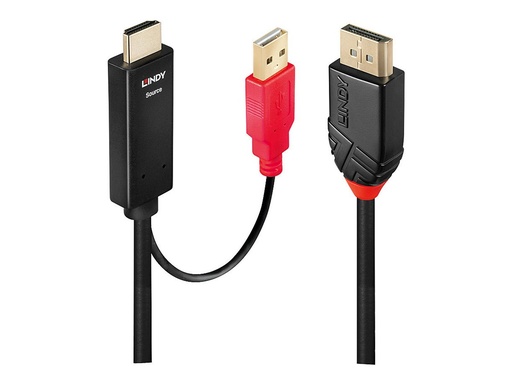 [3823215] LINDY 0.5m HDMI DisplayPort Adapter Cbl