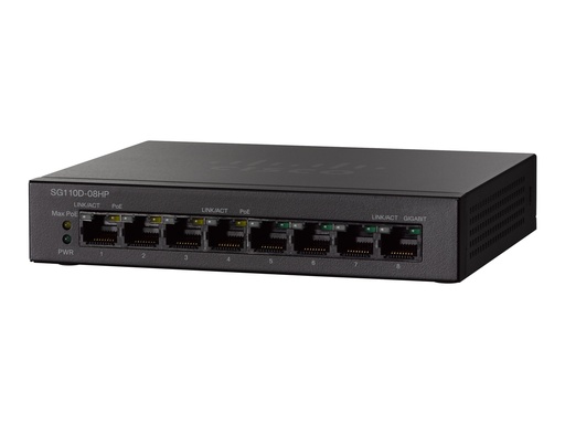 [3845613] CISCO SG110D-08HP 8-Port PoE Gigabit