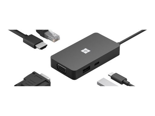 [STATACCSURF1E4] Station d'accueil pour Surface Microsoft USB-C Travel Hub VGA,HDMI Noir 1E4-0000
