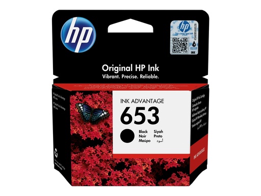 [3861240] HP 653 Black Original Ink Advantage Cart