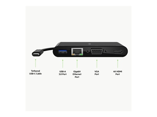 [3880854] BELKIN Hub USB-C HDMI. VGA et USB-A