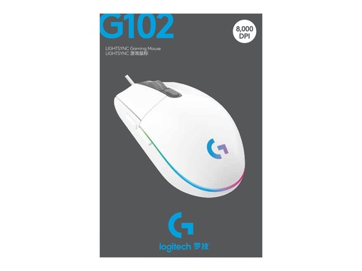 [3886761] LOGI G102 LIGHTSYNC - WHITE - EER
