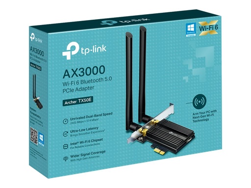 [3887105] TP-LINK Archer TX50E WiFi 6 BT PCIe Adp