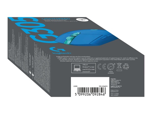 [3900988] LOGI G305 LIGHTSPEED WirelGam.Mouse blue