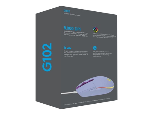 [3930836] LOGI G102 LIGHTSYNC - LILAC - EER