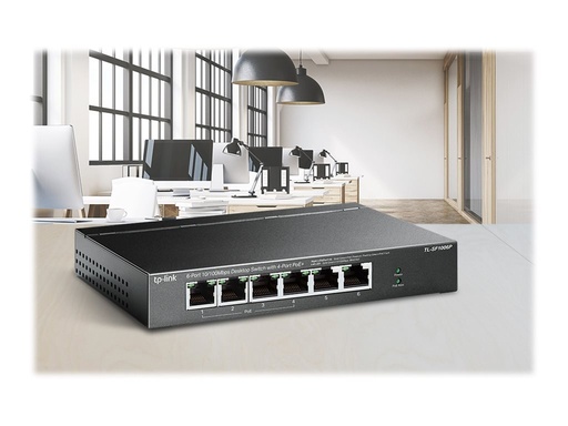 [3935857] Switch 6 ports 100Mbits dont 4 PoE+ 67W