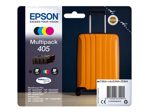 [EPST05G640] EPSON Multipack N 7.6ml + 5.4ml C/M/Y DURABrite Ultra Valise : 405/405XL