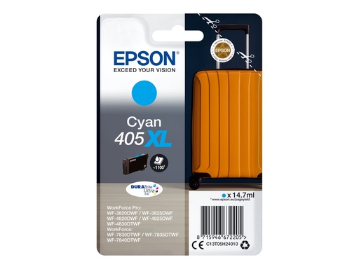 [EPST05H240] EPSON Cartouche Encre Durabrite Ultra Valise 405XL Cyan 14,7ml