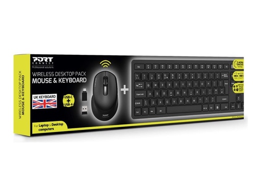 [4036360] PORT DESIGNS Pack Keyboard + Mouse UK