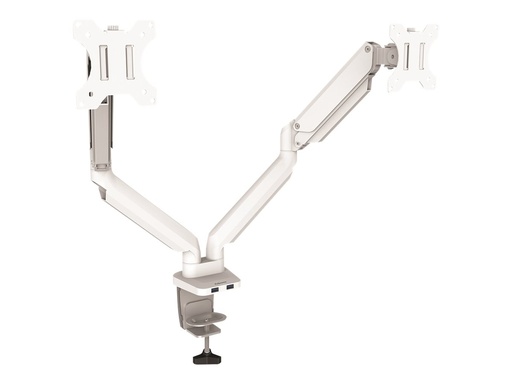 [4057943] FELLOWES Bras Porte-Ecrans Double Blanc