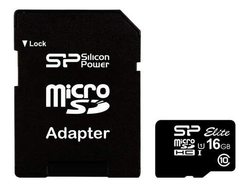 [4062809] SILICON POWER Micro SDHC 16Go + Adapter