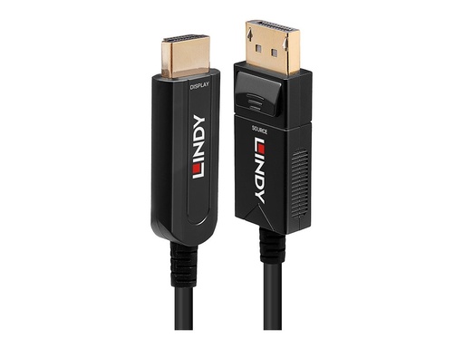 [LINCAB38493] C ble Hybride Fibre Optique DisplayPort 1.2 vers HDMI 18G, 40m
