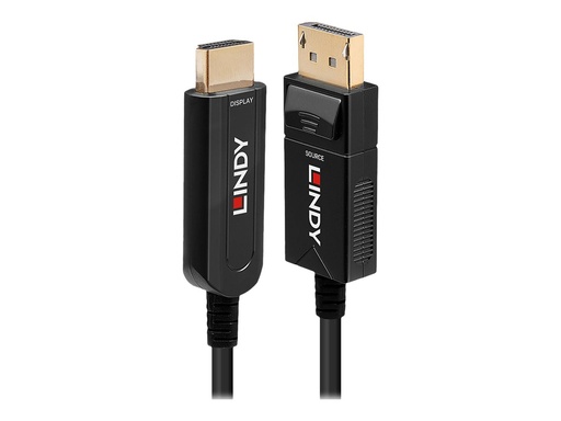 [LINCAB38494] C ble Hybride Fibre Optique  DisplayPort 1.2 vers HDMI 18G, 50m