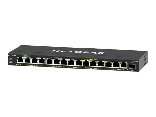 [NETGS316EP-100PES] NETGEAR 16PT GE Plus Switch W/ POE+