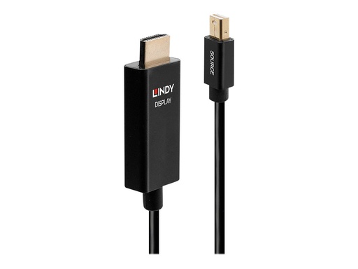 [LINCAB40921] C ble actif Mini DisplayPort vers HDMI avec HDR, 1m