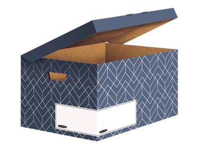 [4141161] FELLOWES Decor Fliptop Box Urban Blue
